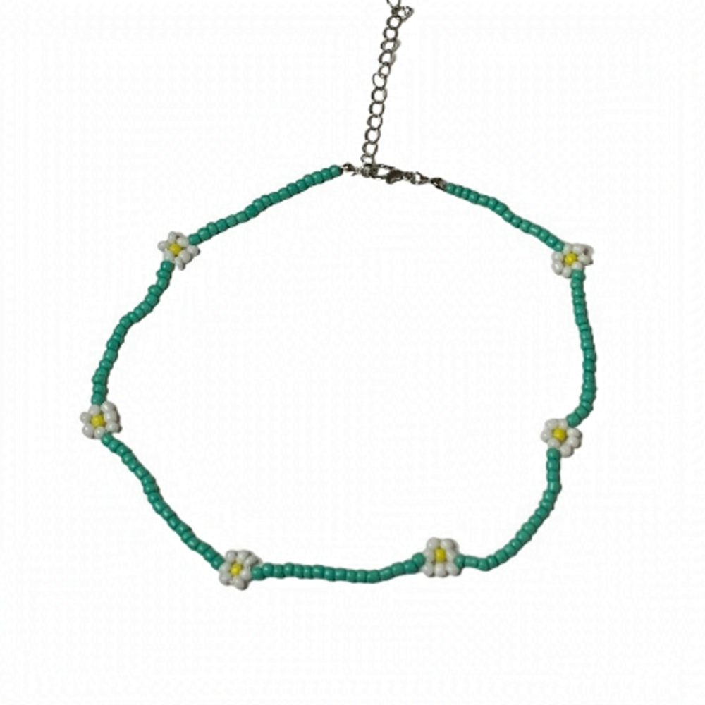 Beaded flower necklace